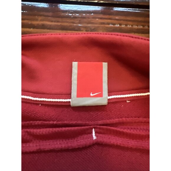 Nike Team Oklahoma Sooners Fit Dry Full Zip Maroon Fleece Zip Jacket Size M - Picture 6 of 14